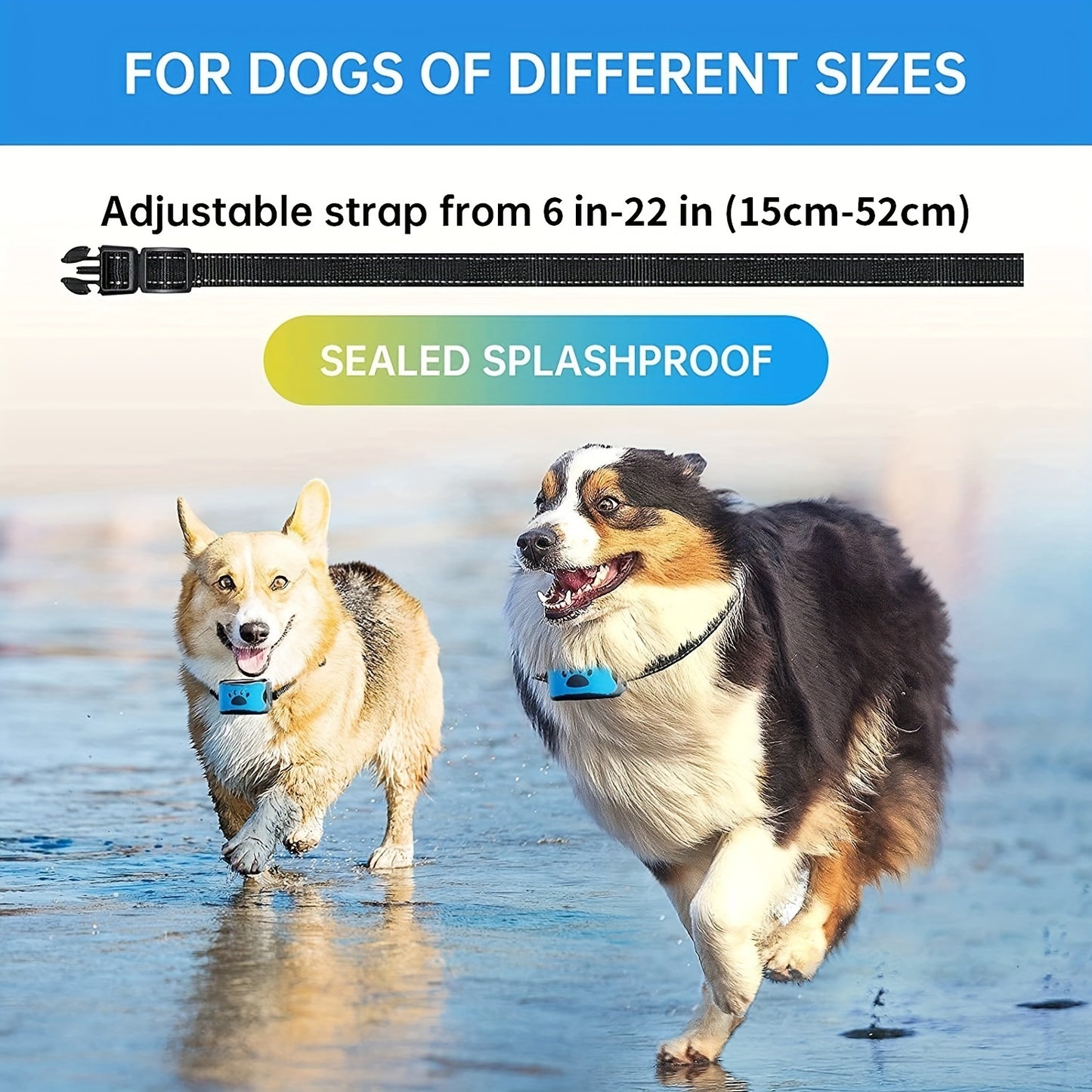 QuietPaw | Oplaadbare Anti-Blaf Halsband voor Honden