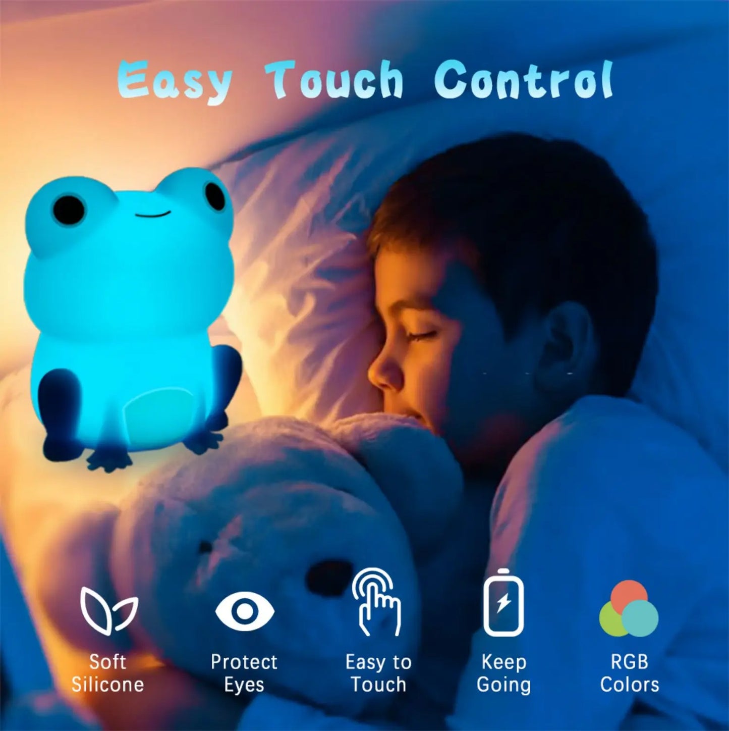 SnuggleLight | Zacht Siliconen Nachtlamp Voor Kinderen