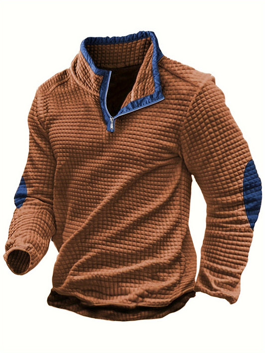 RetroZip | shirt Met Lange Mouwen En Rits, Lente Herfst Casual Top Voor Heren